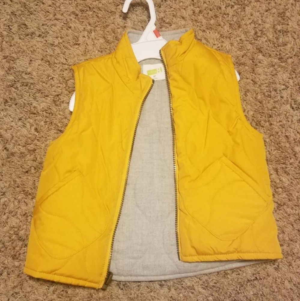 Crazy 8 Mustard Yellow Puffer Vest
